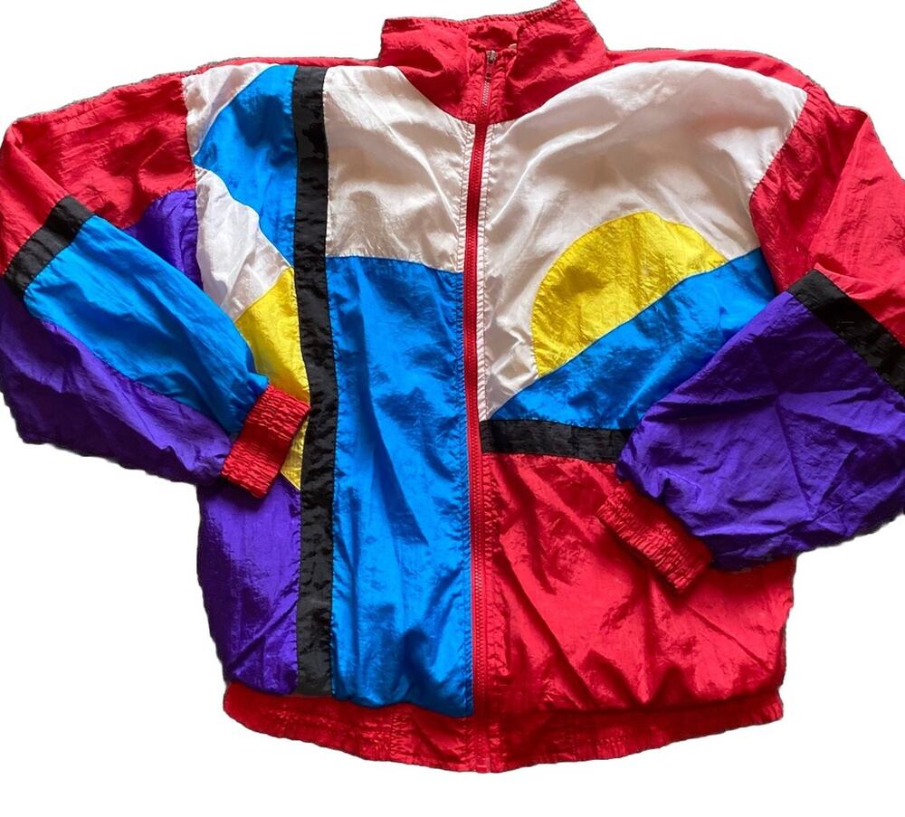 Vtg Longstreet Missy Jacket Womens Sz M/L Windbreaker 80s 90s Retro